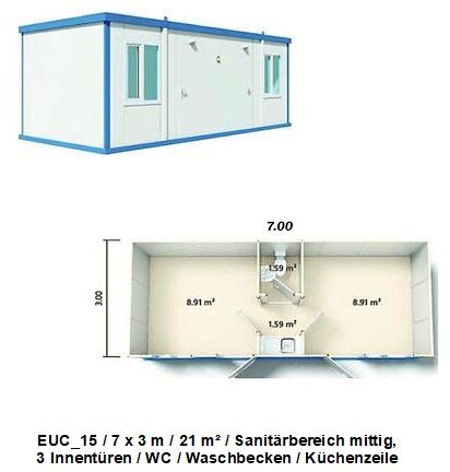 Container Modell 15 - 7 Meter
